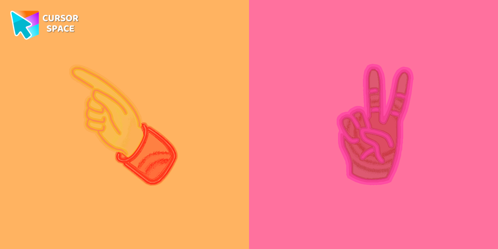 Pointer neon cursor