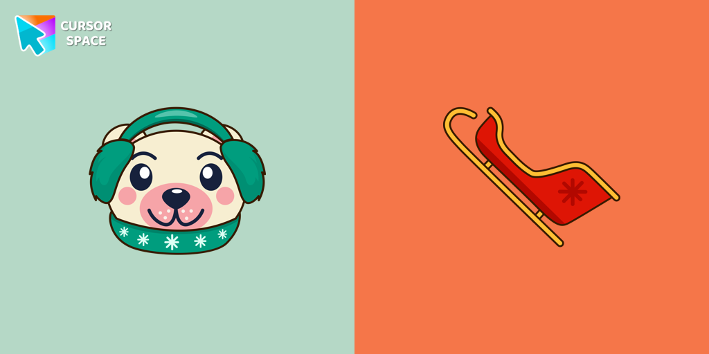 Polar Bear and Sled cursor