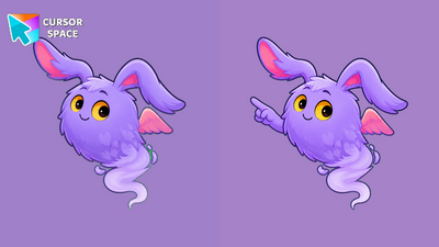 Puff Ear Floater Monster Cursor