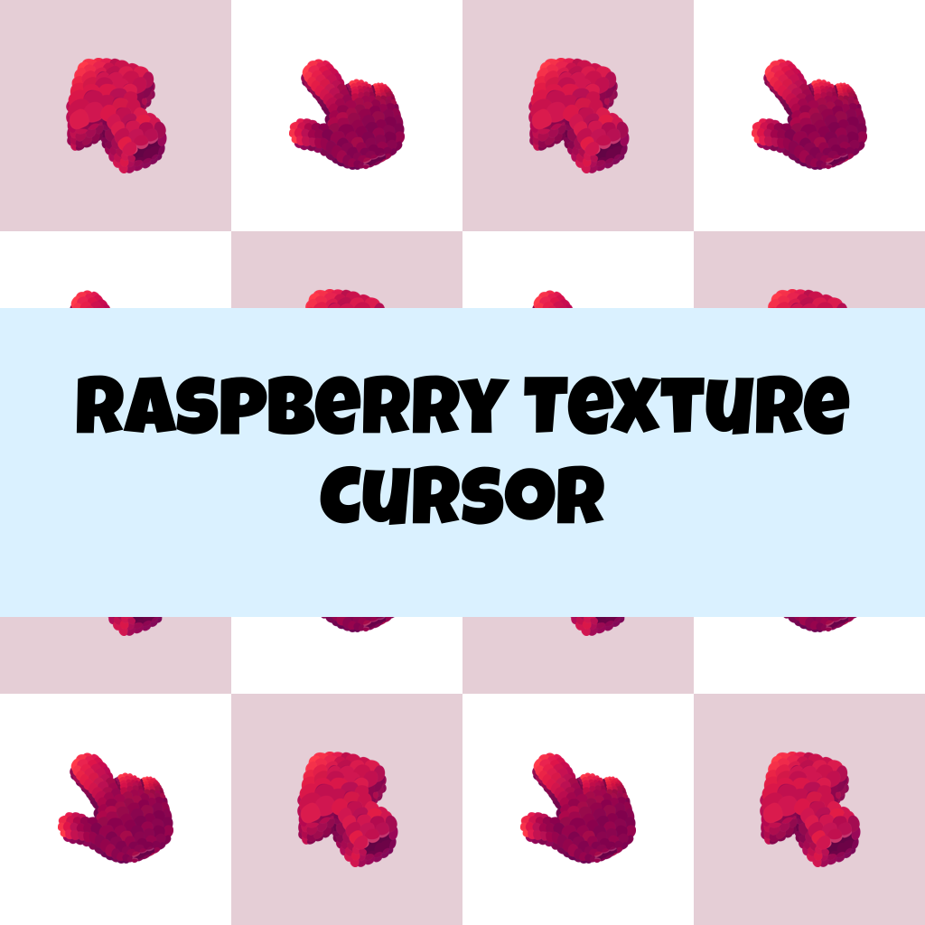 Preview Raspberry Texture cursor custom cursor pack