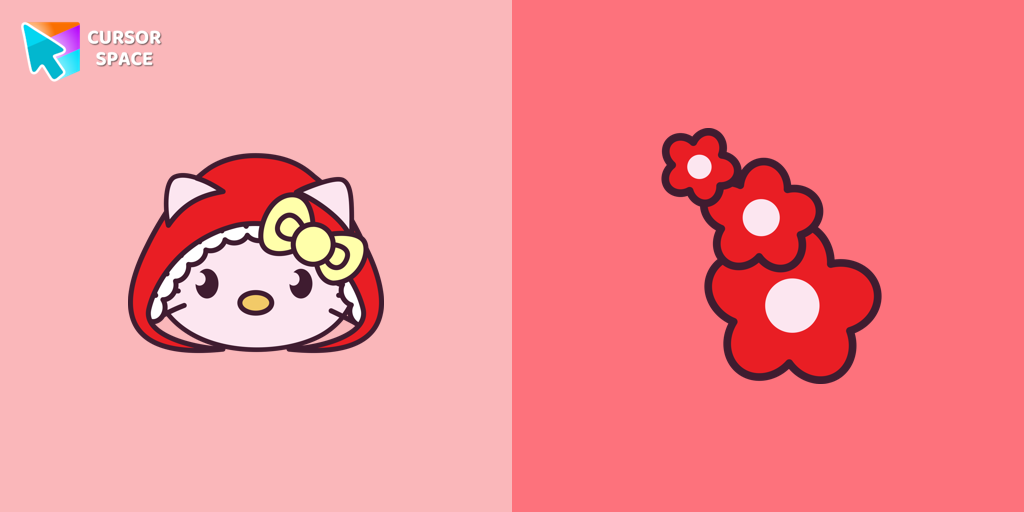Red Riding Hood Hello Kitty cursor