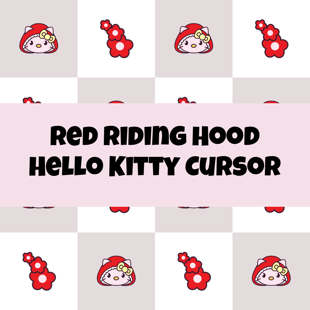 Preview Red Riding Hood Hello Kitty cursor custom cursor pack