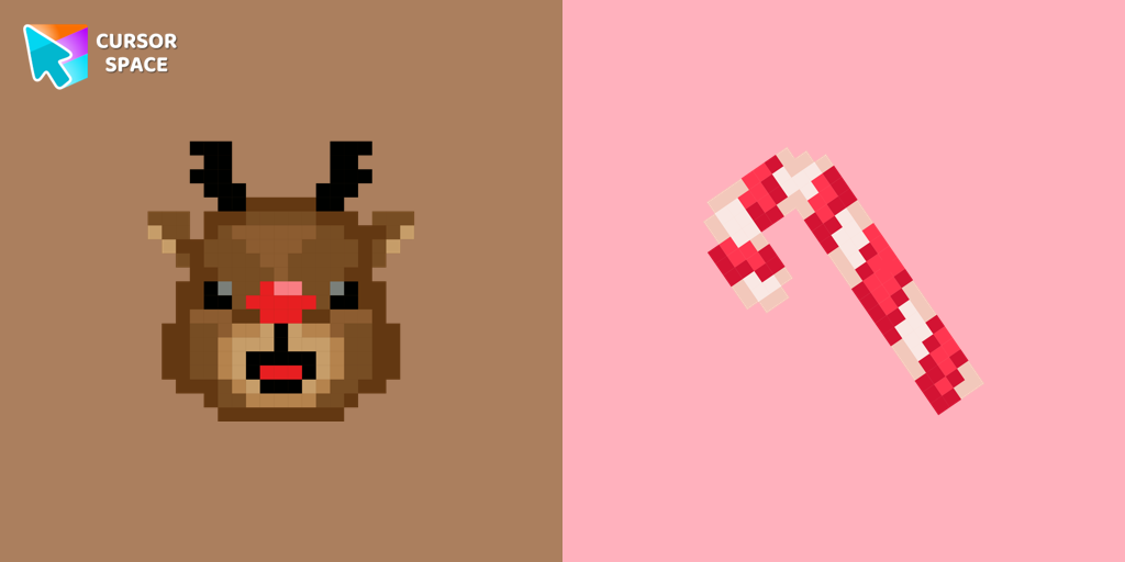 Reindeer Pixel cursor