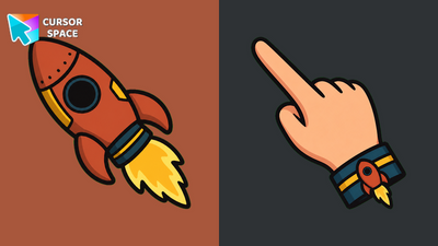 Retro Rocket Cursor