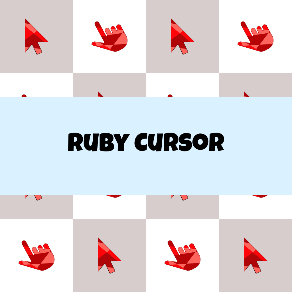 Preview Ruby cursor custom cursor pack
