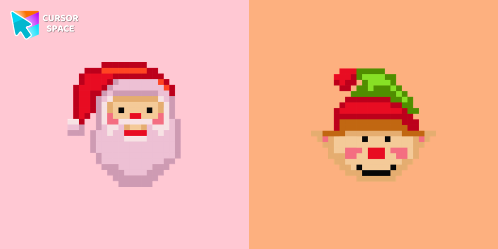 Santa Claus Pixel cursor