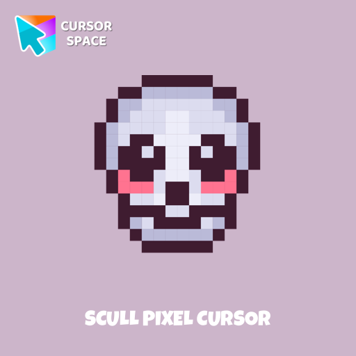 Scull Pixel cursor arrow cursor