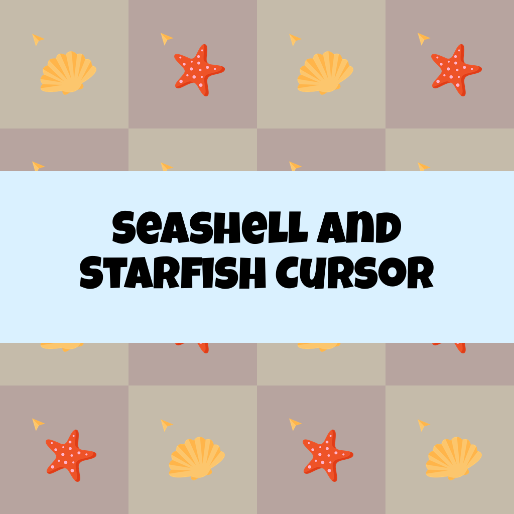 Preview Seashell and Starfish cursor custom cursor pack