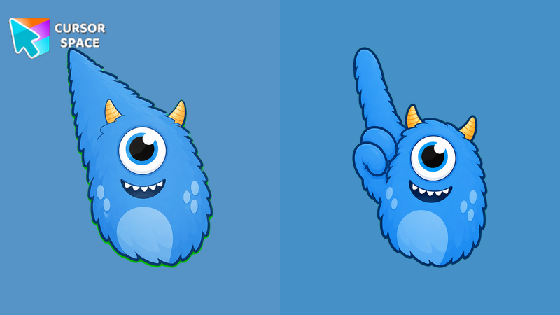 Sky Fuzz Monster Cursor