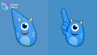 Sky Fuzz Monster Cursor
