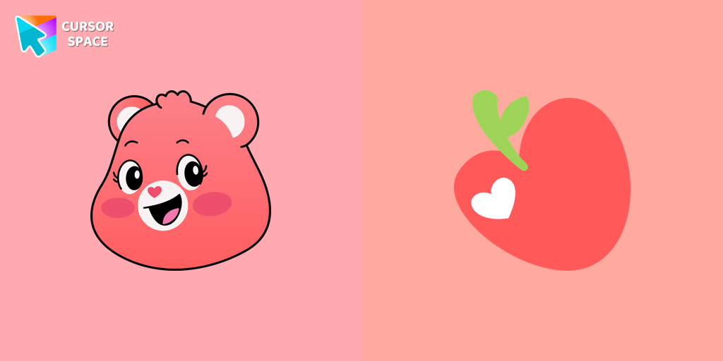 Smart Heart Bear cursor