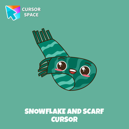 Snowflake and Scarf cursor pointer cursor