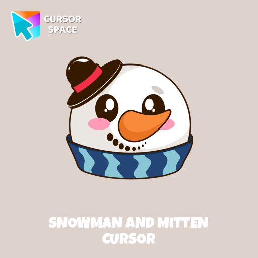 Snowman and Mitten cursor arrow cursor