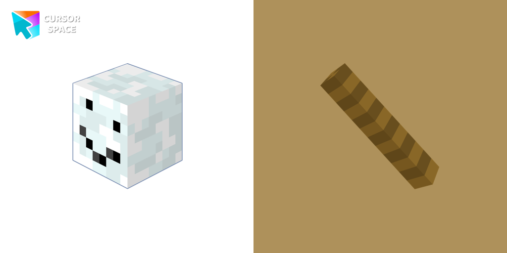 Snowman Minecraft cursor