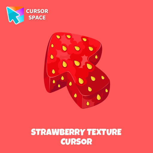 Strawberry Texture cursor arrow cursor