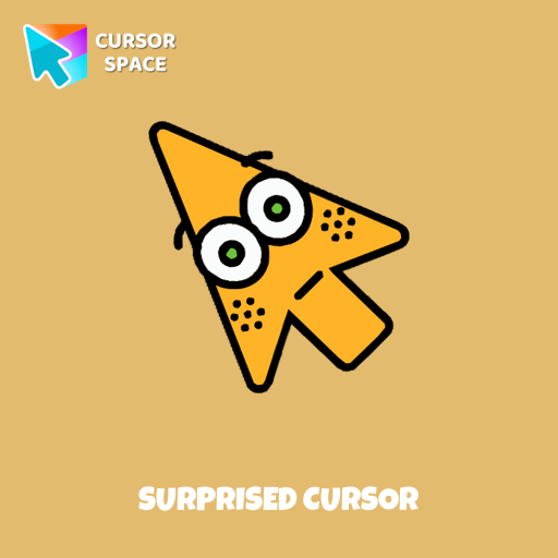 Surprised cursor arrow cursor