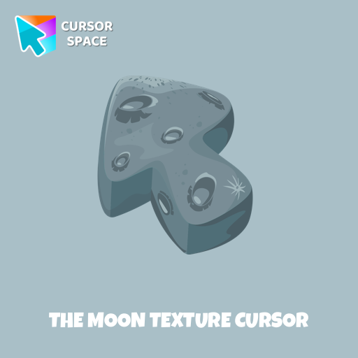 The Moon Texture cursor arrow cursor