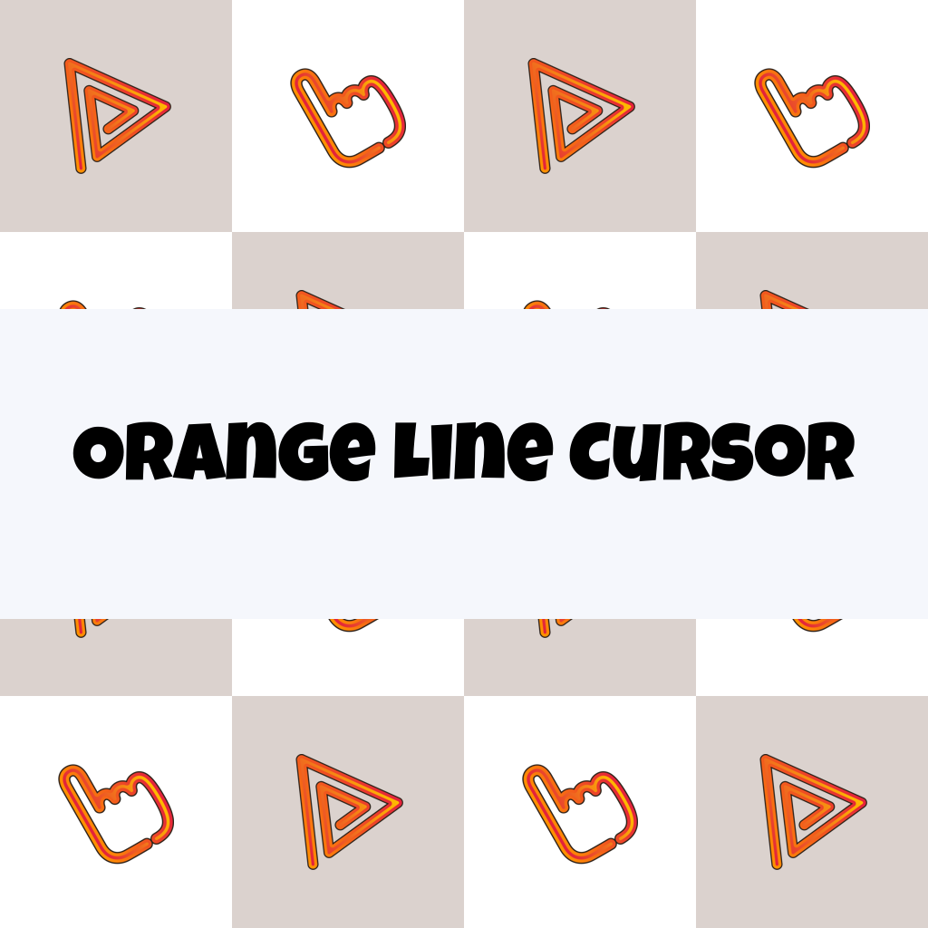 Preview Orange Line cursor custom cursor pack