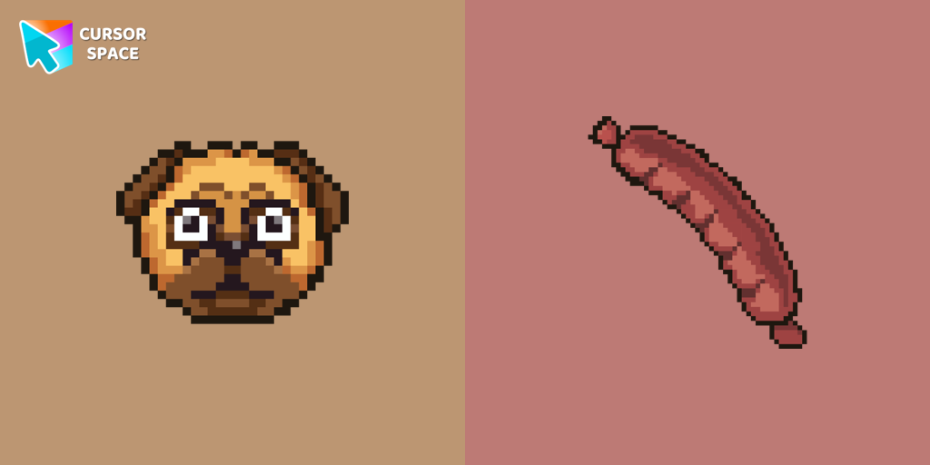 The Pug Pixel cursor
