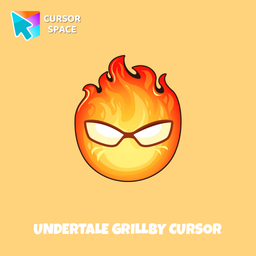 Undertale Grillby cursor arrow cursor