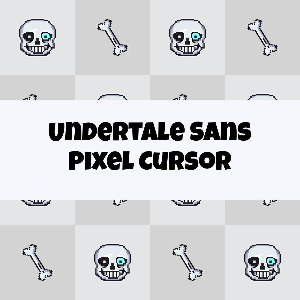 Preview Undertale Sans Pixel cursor custom cursor pack