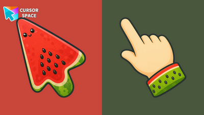 Watermelon Tropical Cursor