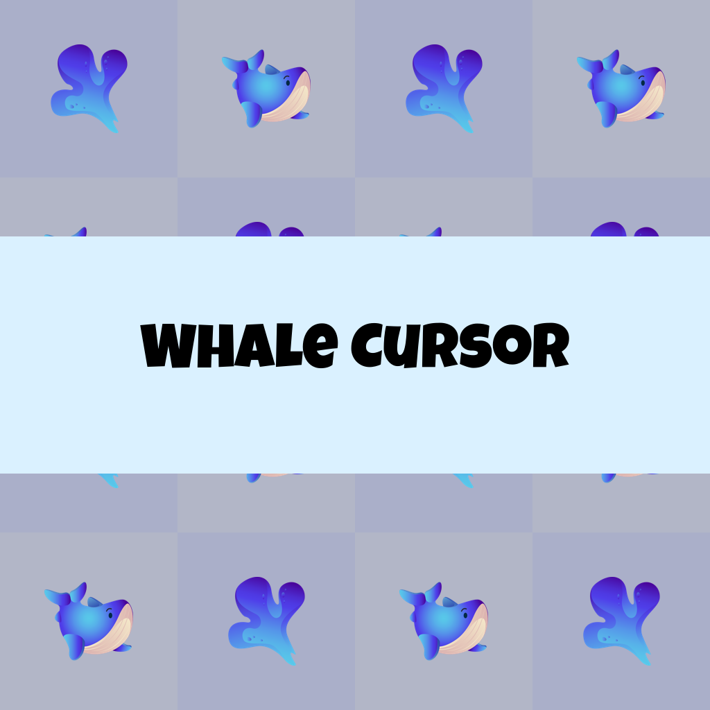 Preview Whale cursor custom cursor pack