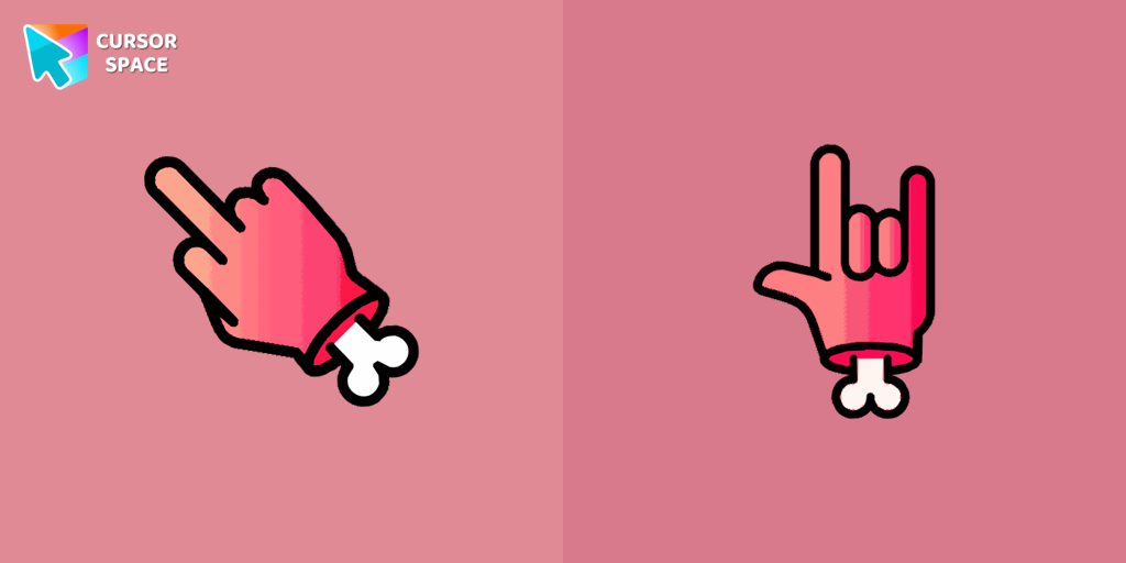 Zombie red hand cursor