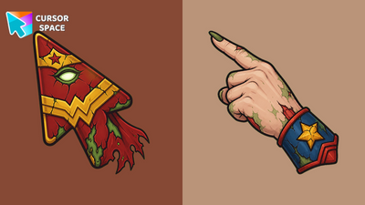 Zombie Wonder Woman Cursor